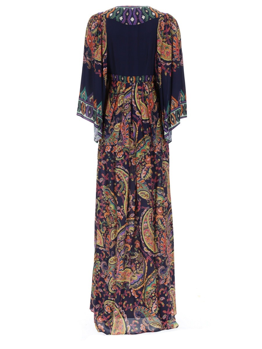 Etro - ABITO LUNGO CON STAMPA "PAISLEY"