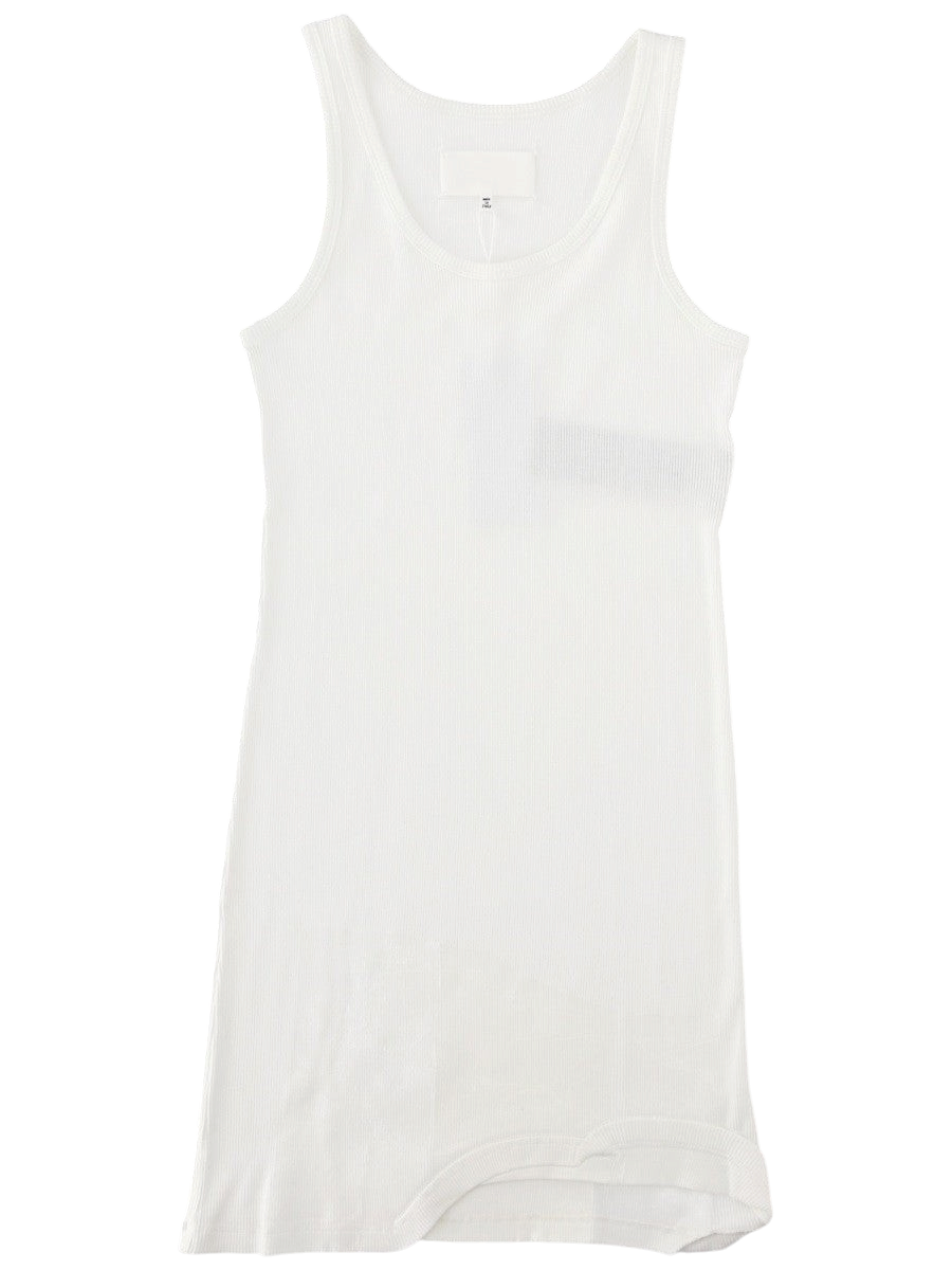 Maison Margiela - ABITO MINI A COSTINE "TAPED" White