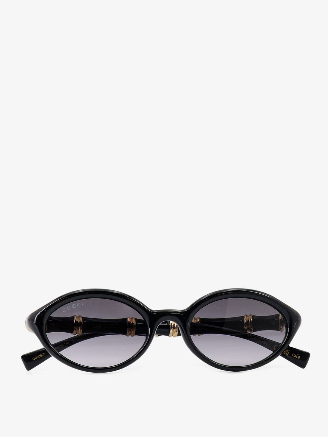 Gucci Gucci Bamboo Oval Frame Acetate Sunglasses