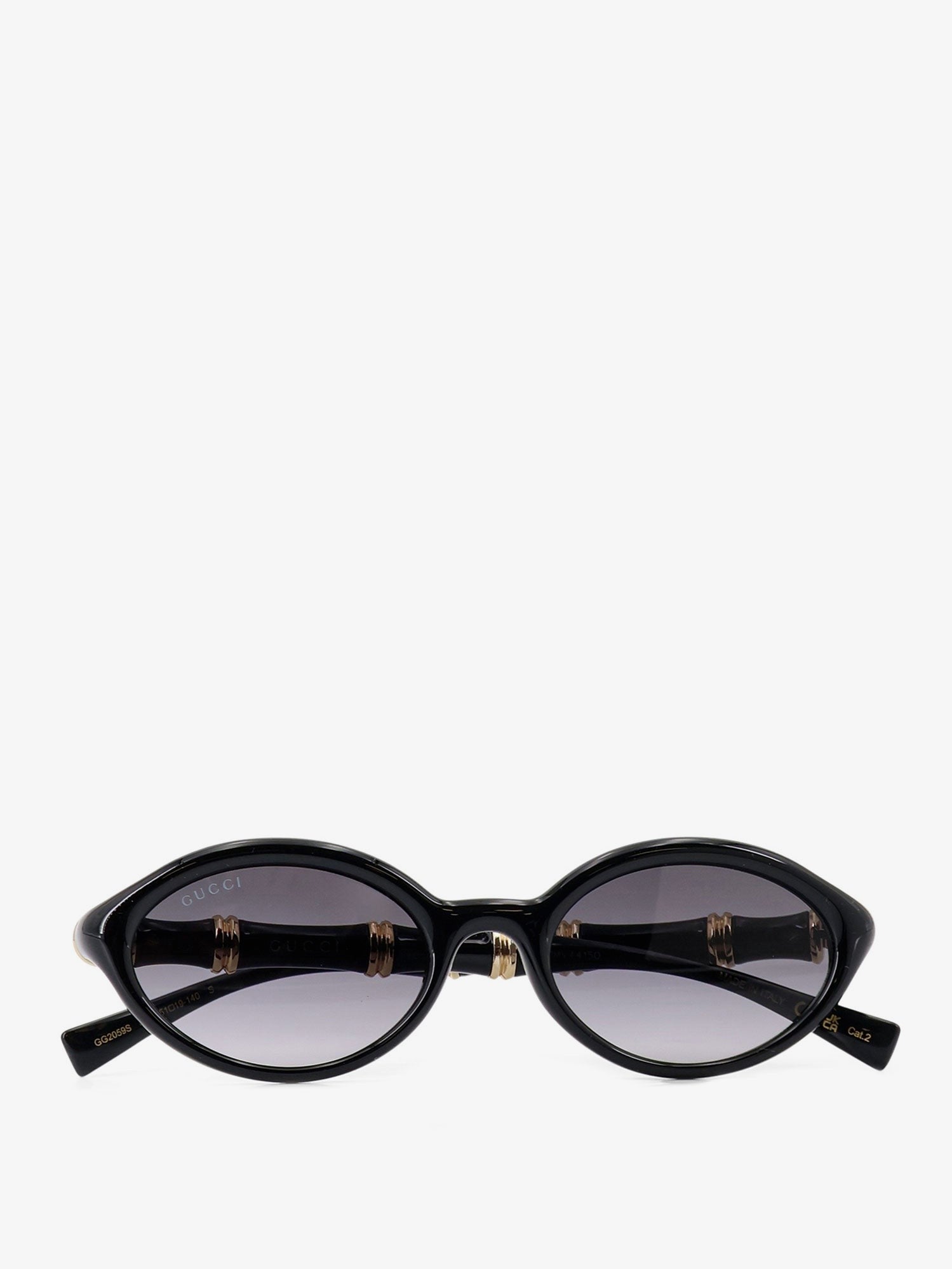Gucci Gucci Bamboo Oval Frame Acetate Sunglasses