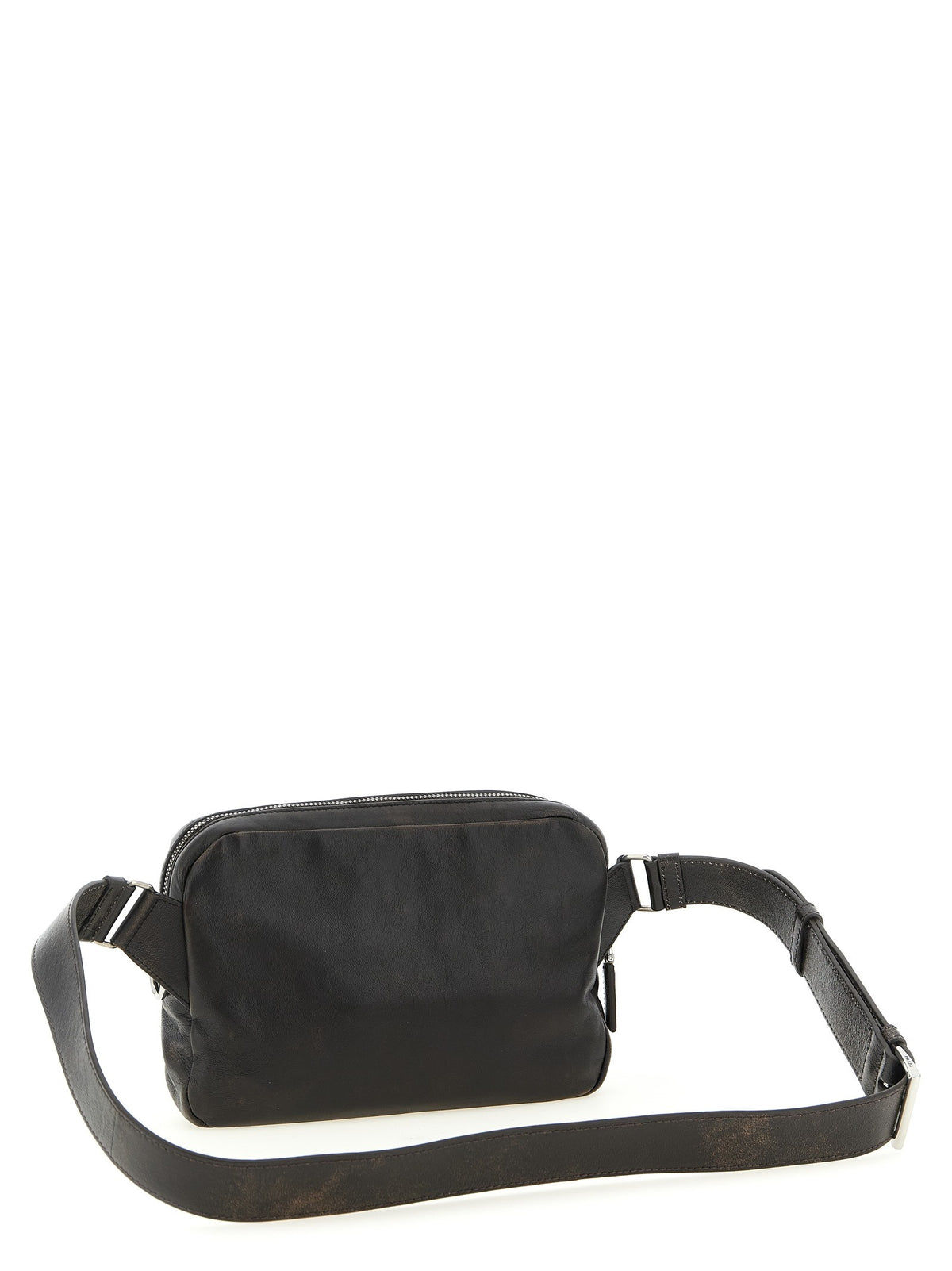 PRADA - Aged nappa leather crossbody bag
