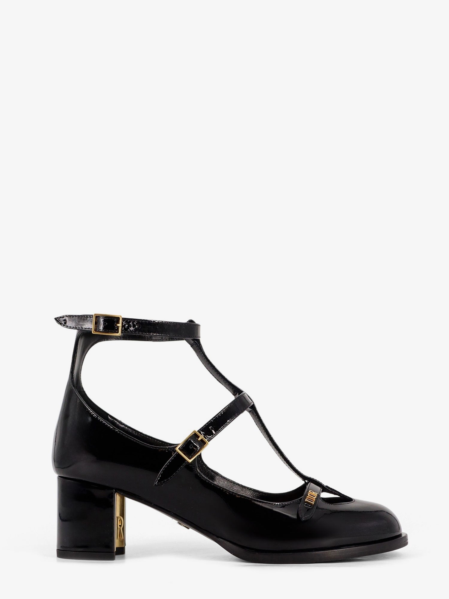 Aime Dior patent leather Mary Jane pumps