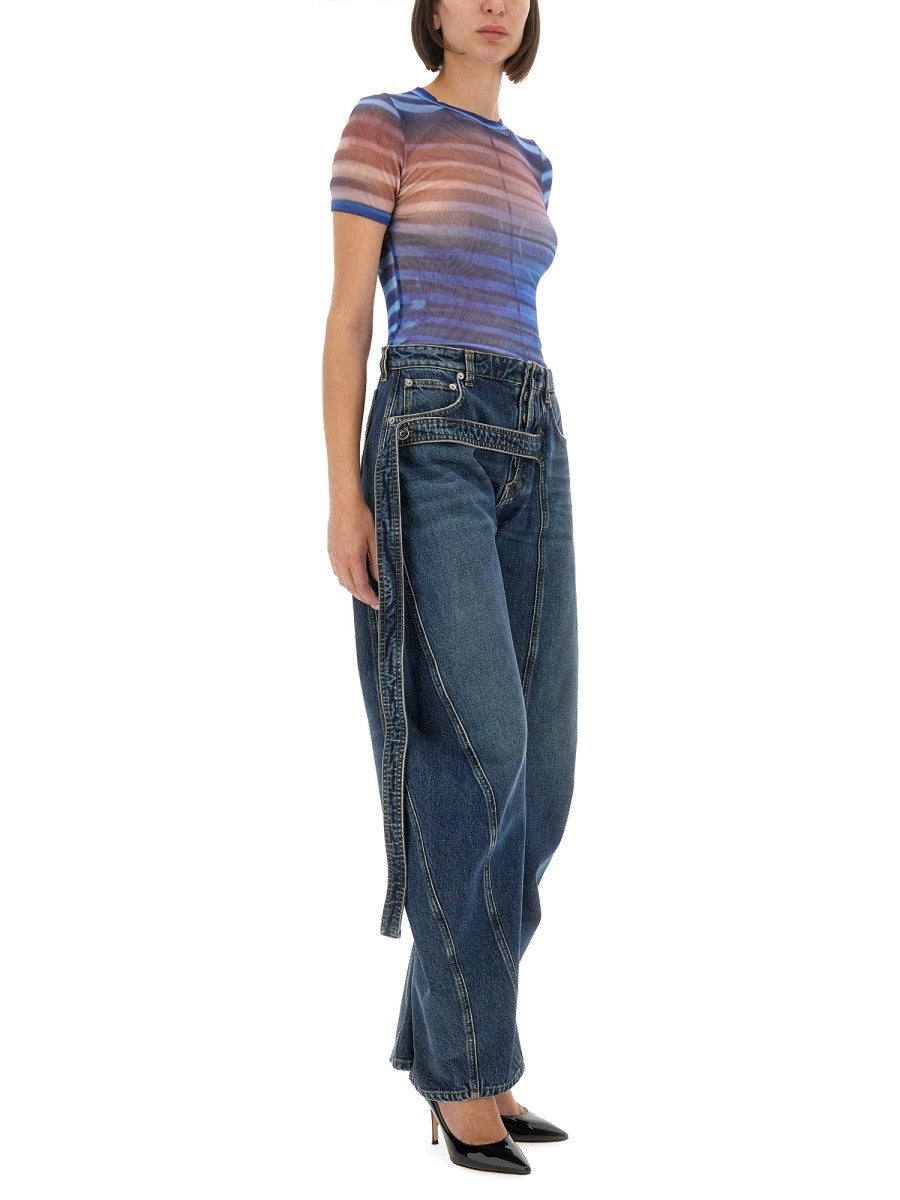JEAN PAUL GAULTIER "AIR" MESH T-SHIRT