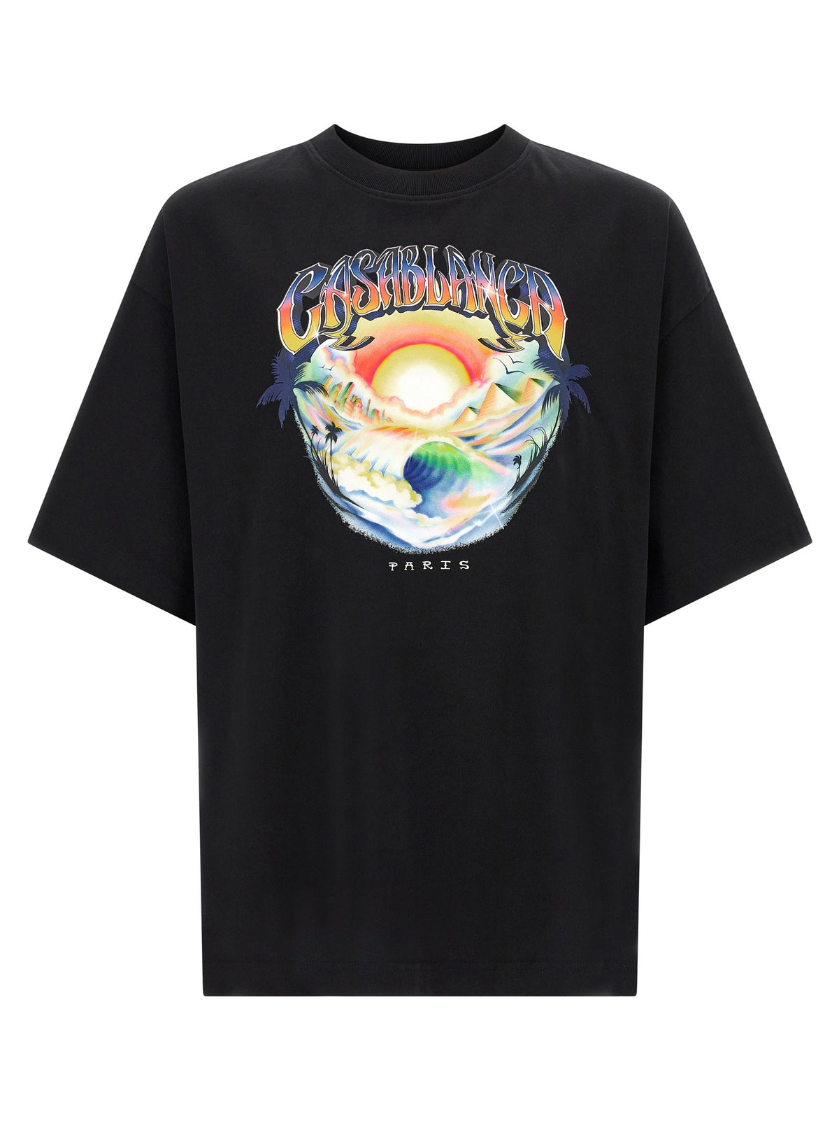CASABLANCA - 'Airspray' print T-shirt Black