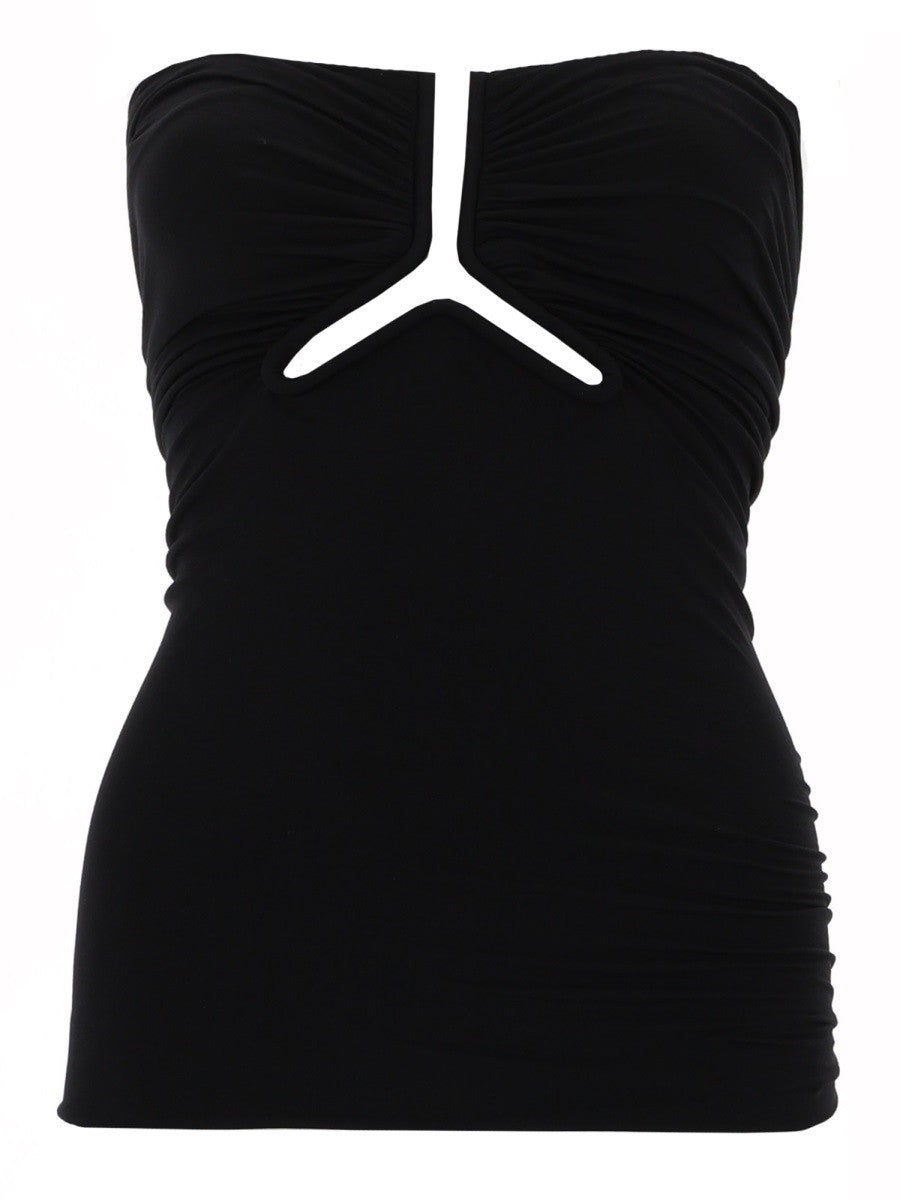 RICK OWENS RICK OWENS - "ALANNAH PRONG BUSTIER" TOP