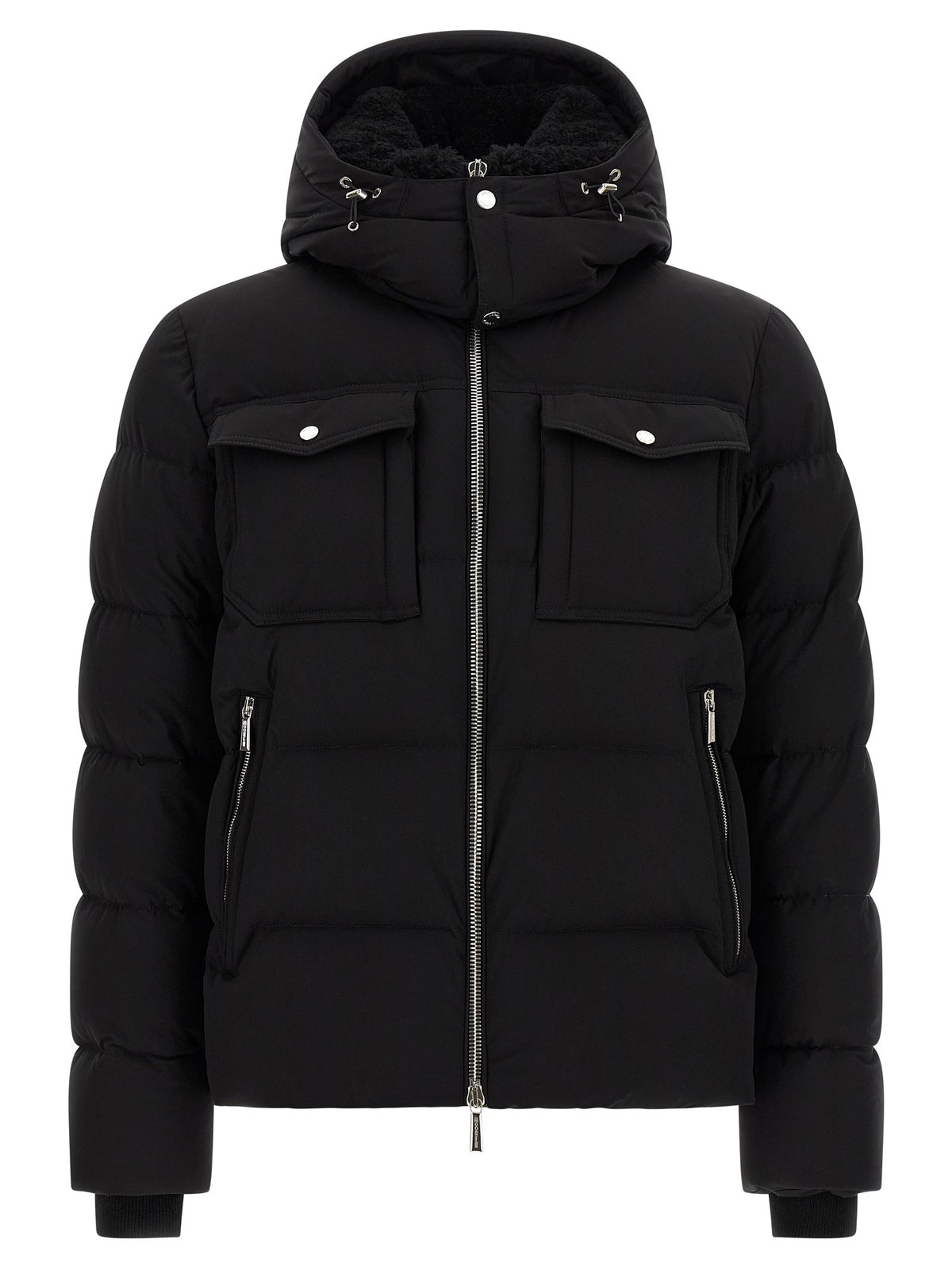 Moorer - 'Alarick' bomber jacket - 'Acqua' line Black
