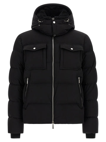 Moorer - 'Alarick' bomber jacket - 'Acqua' line Black