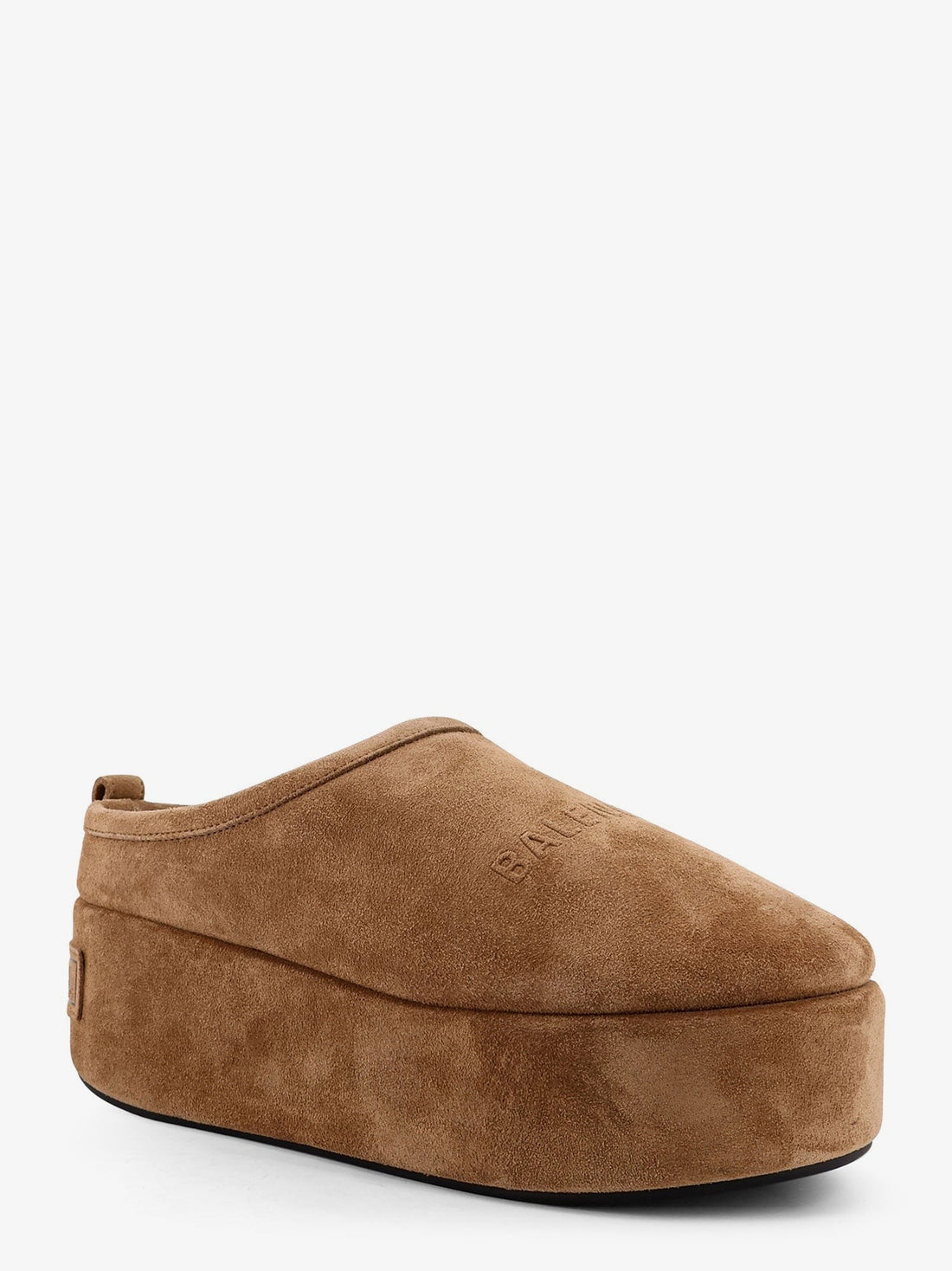 Alaska Soft suede mule with plateau