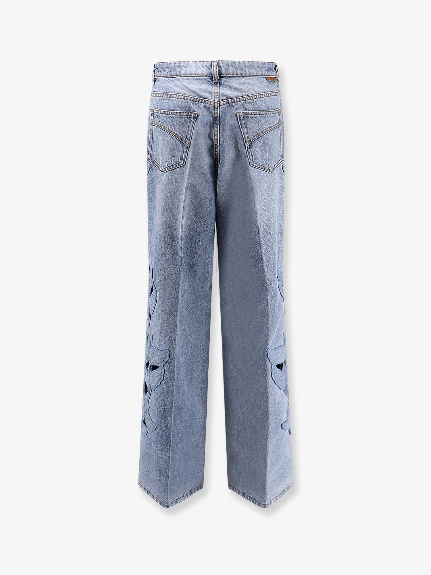 ZIMMERMANN ZIMMERMANN - Alchemy Applique Relaxed Flare blue denim jeans