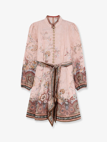 ZIMMERMANN ZIMMERMANN - Alchemy linen dress with floral print