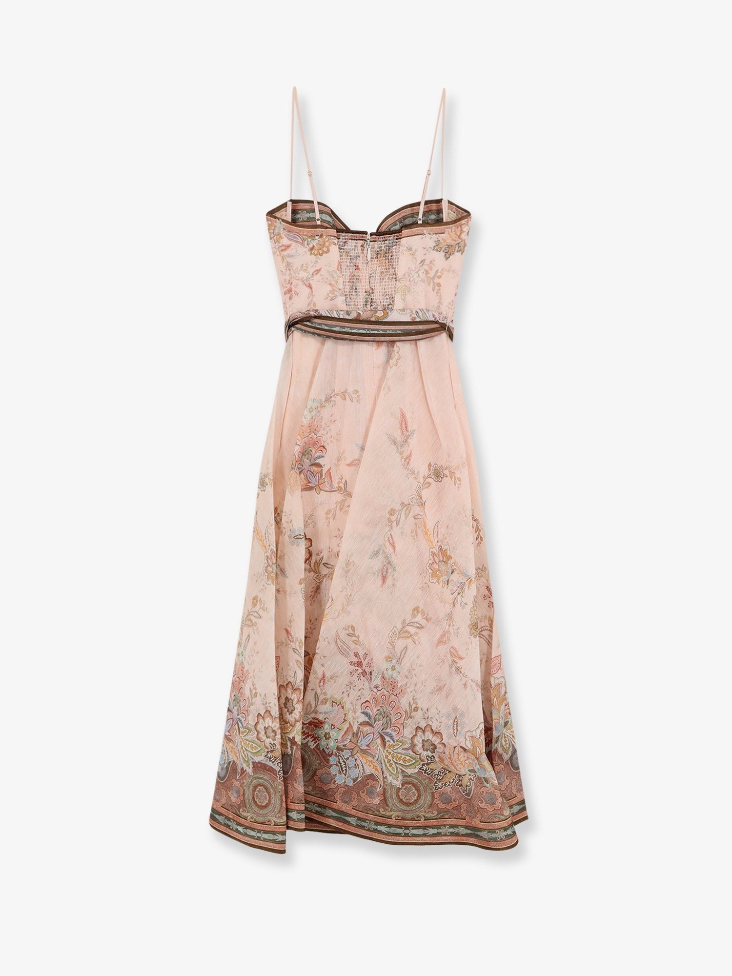 ZIMMERMANN ZIMMERMANN - Alchemy silk and linen blend midi dress with all-over floral print