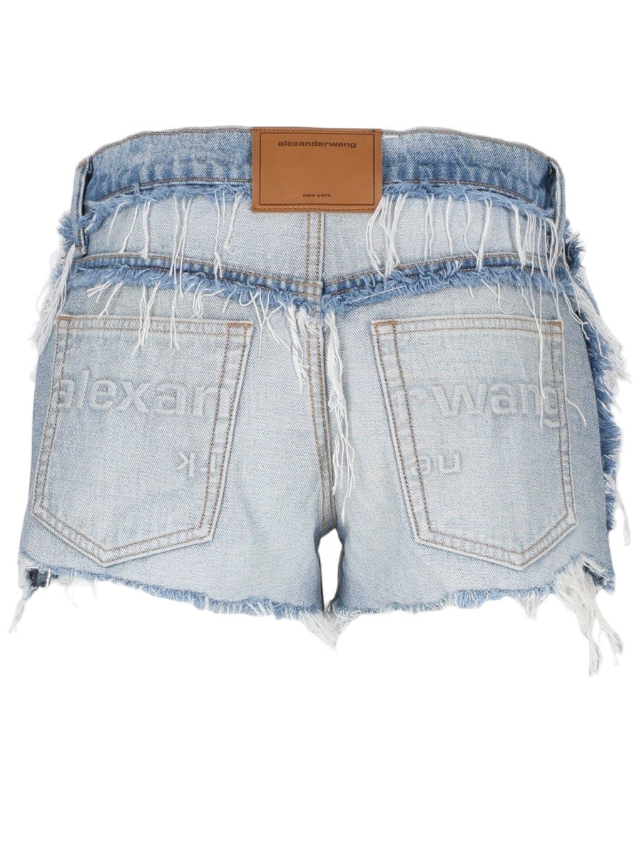 Alexander Wang - Denim Shorts - Light Blue alexander-wang-denim-shorts-light-blue-back-jpg