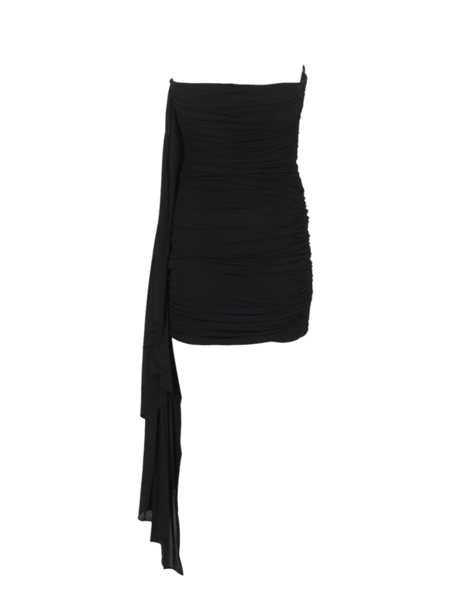 Alexander Wang - Draped Mini Dress - Black alexander-wang-draped-mini-dress-black-back-jpg