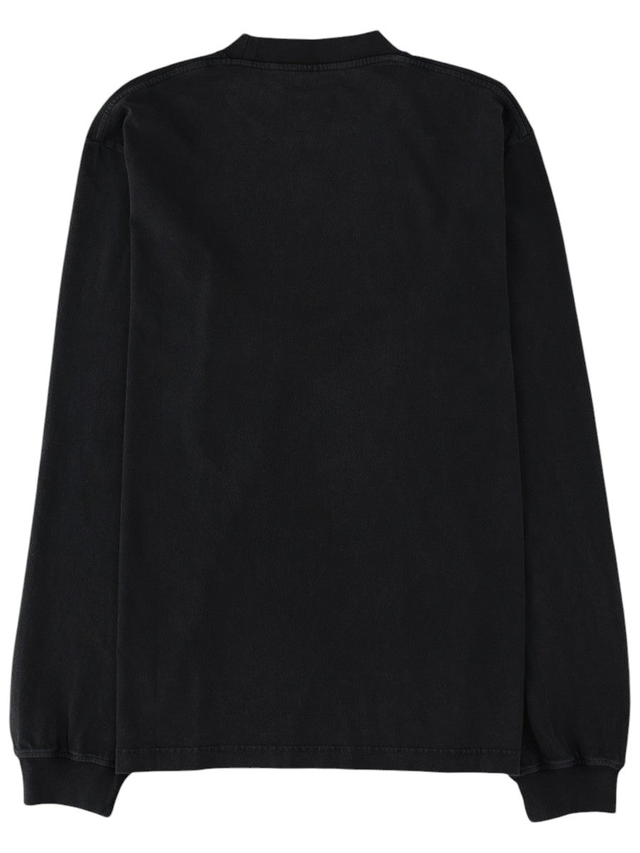Alexander Wang - Logo Long Sleeve T-Shirt - Black alexander-wang-logo-long-sleeve-t-shirt-black-front-jpg