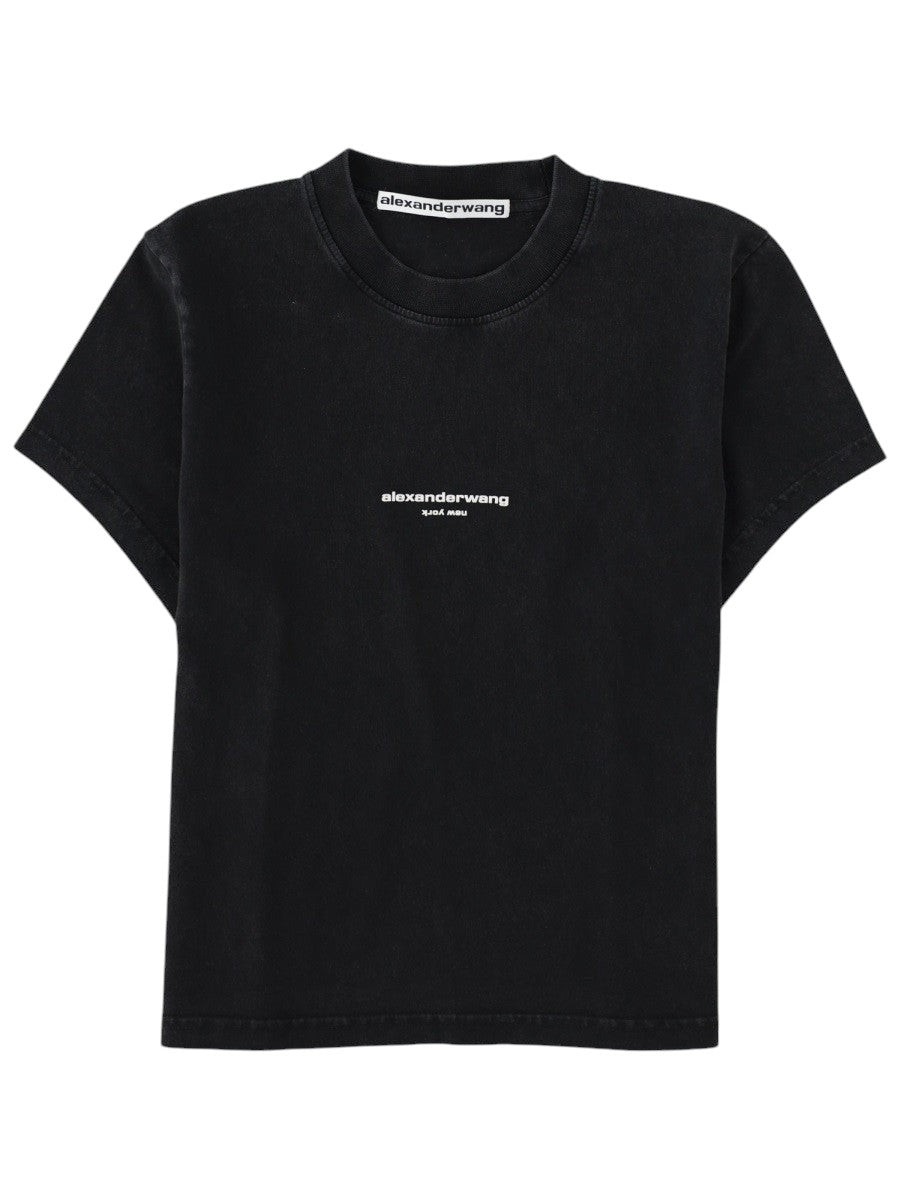 Alexander Wang - Logo T-Shirt - Black alexander-wang-logo-t-shirt-black-front-jpg