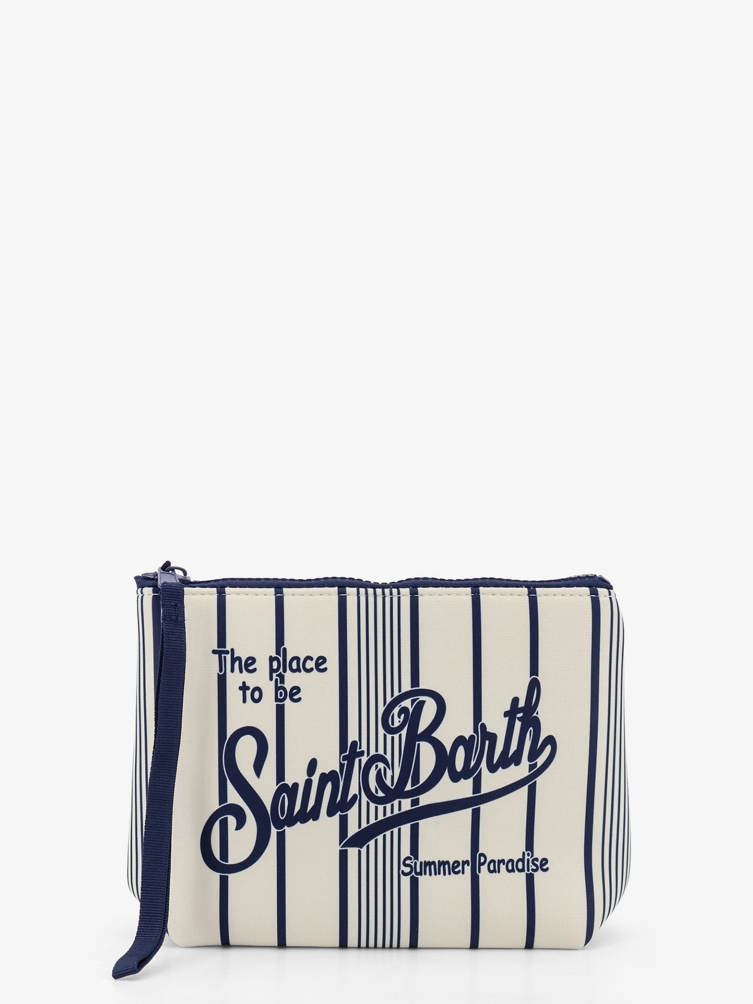 MC2 SAINT BARTH - Aline scuba clutch with striped pattern aline-scuba-clutch-with-striped-pattern
