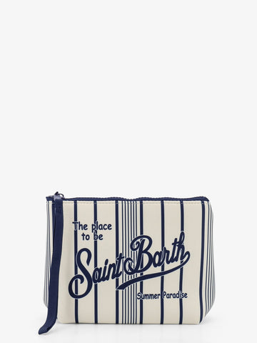 MC2 SAINT BARTH - Aline scuba clutch with striped pattern aline-scuba-clutch-with-striped-pattern
