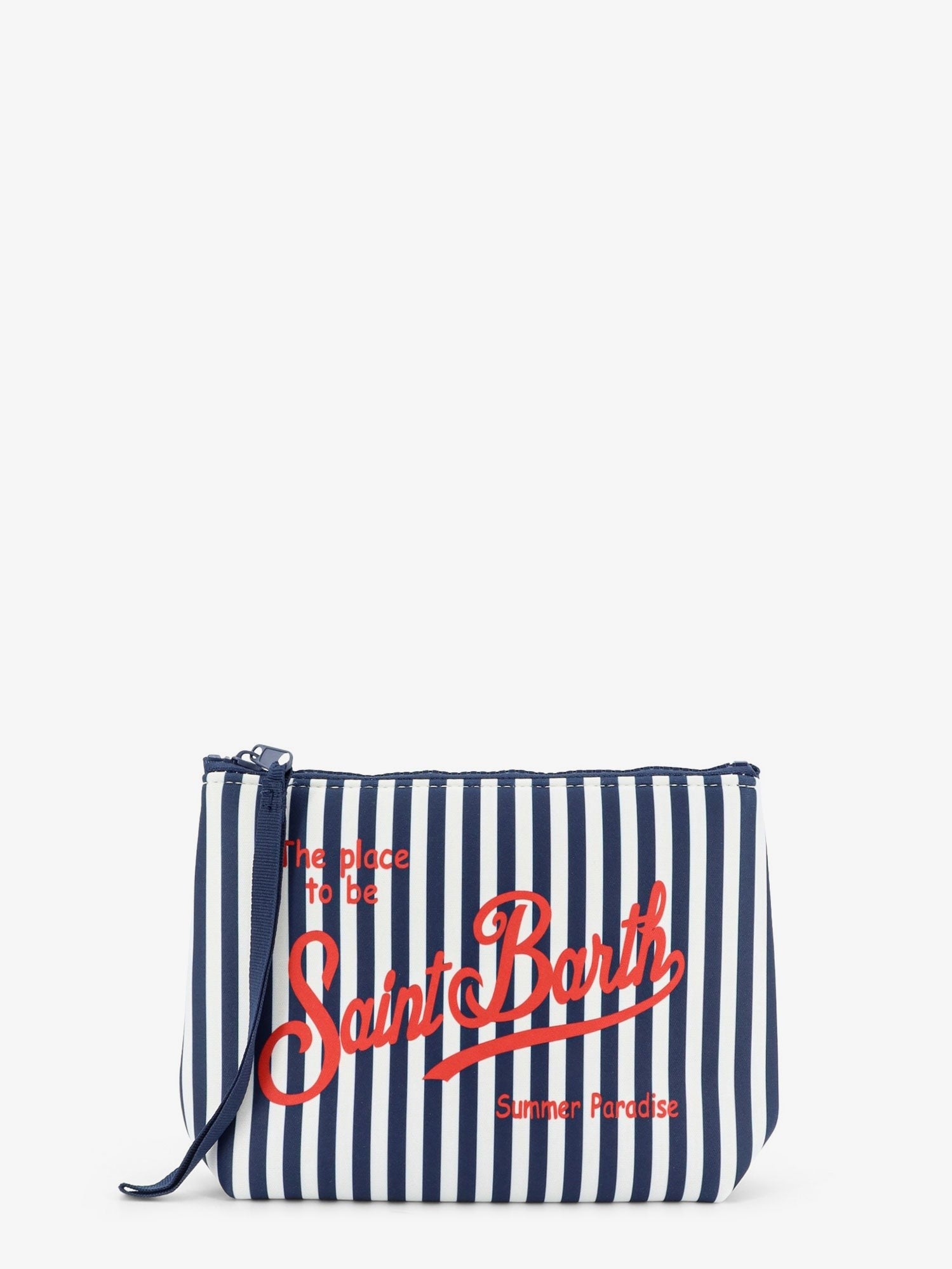 MC2 SAINT BARTH Aline scuba clutch with striped pattern