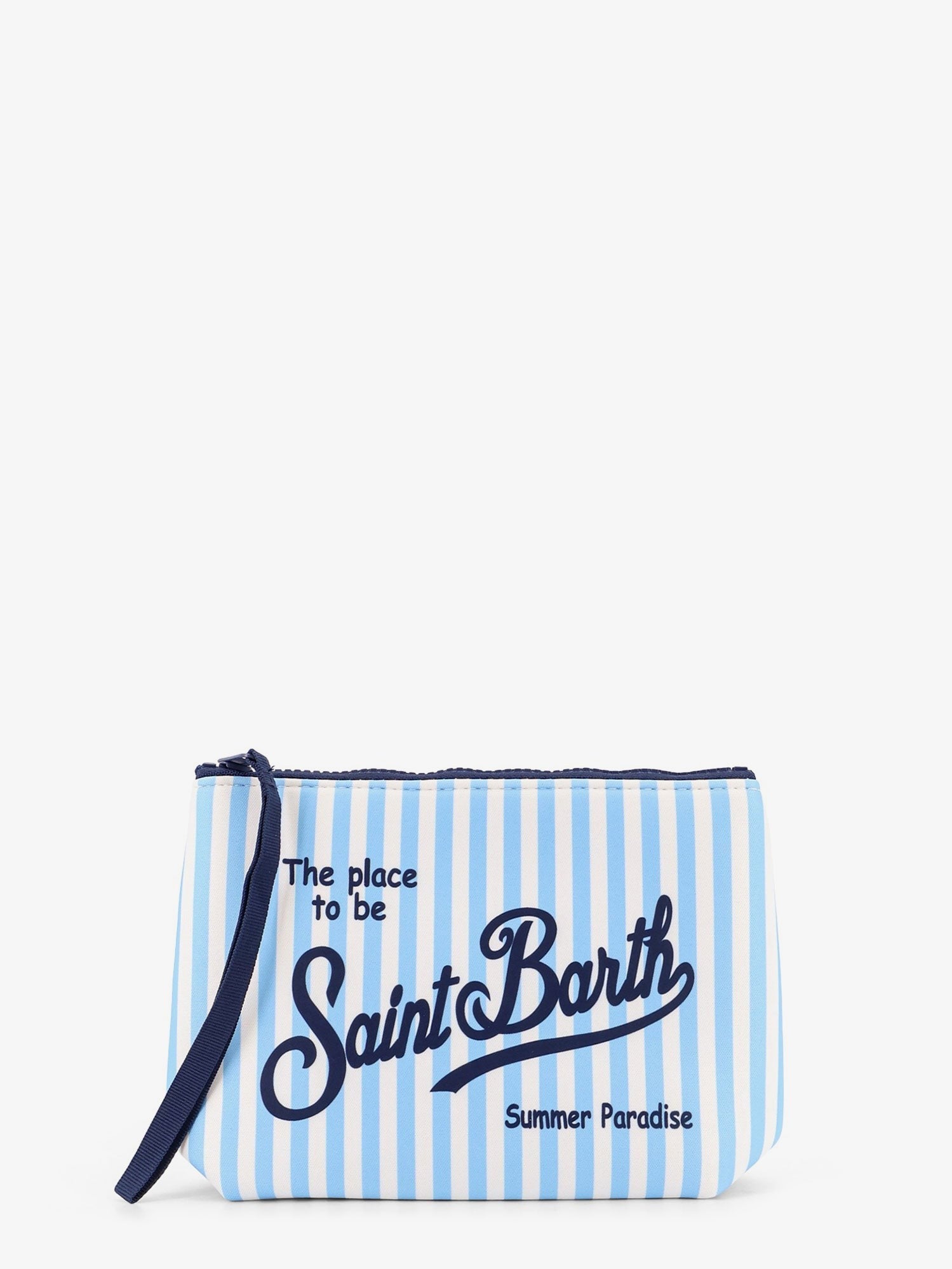 MC2 SAINT BARTH Aline scuba clutch with striped pattern
