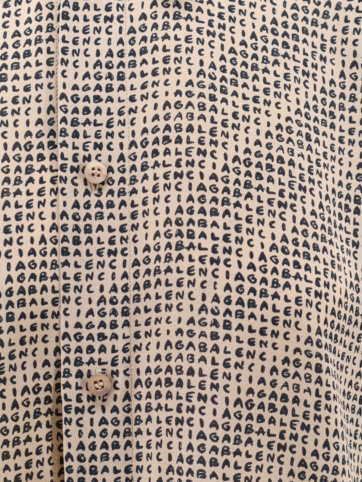 Balenciaga - All Over Print Silk Shirt