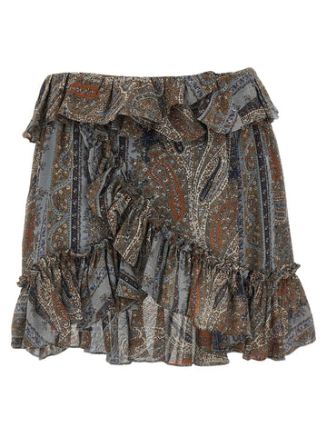 Saint Laurent - All over print skirt