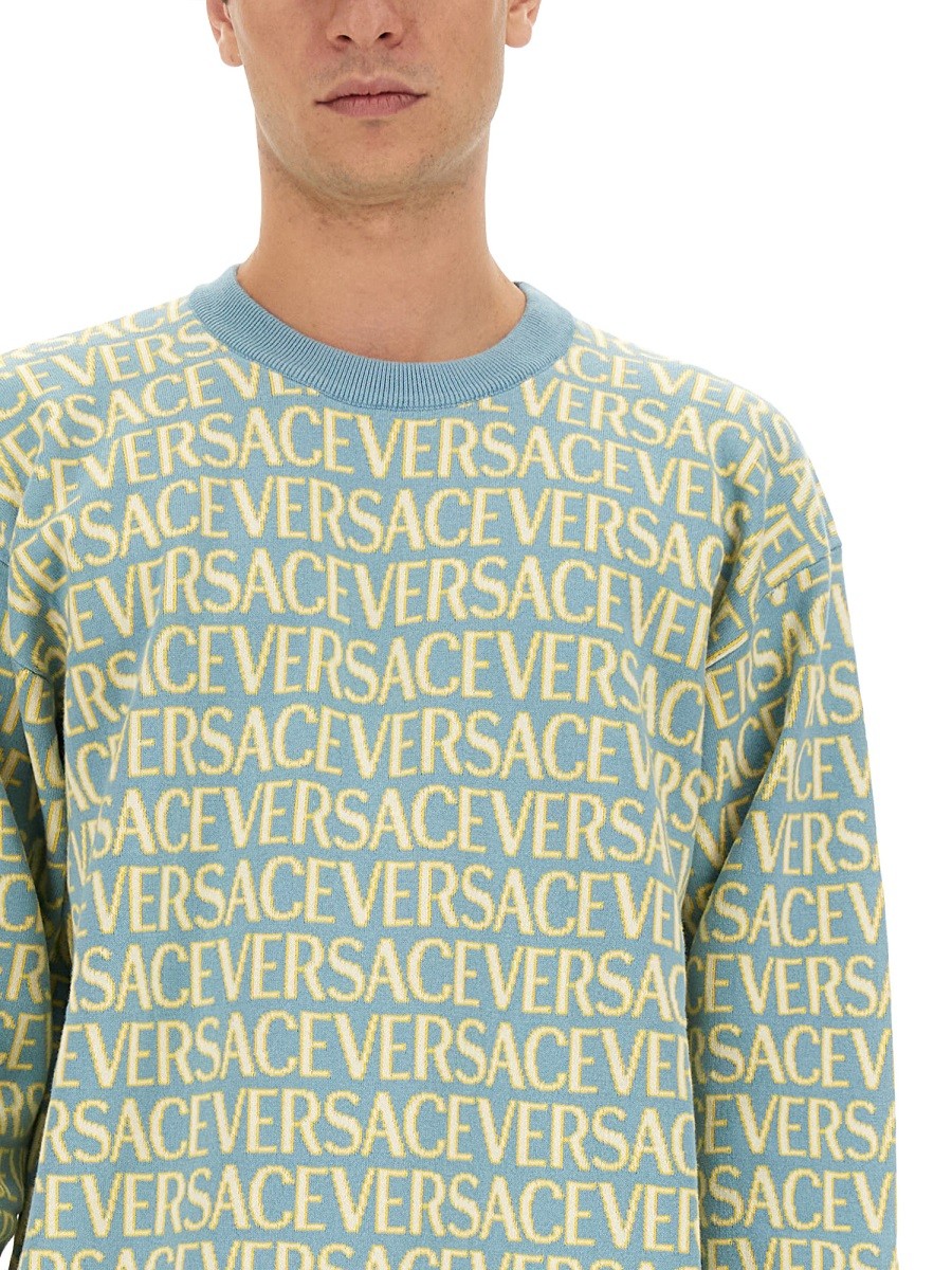 Versace - ALLOVER LOGO JERSEY