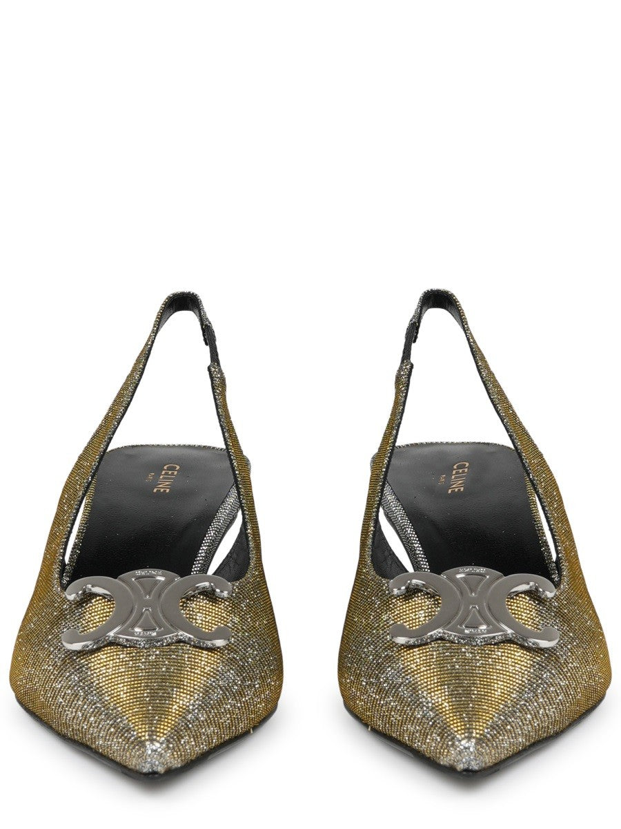Celine - alma triomphe iridescend slingback 50