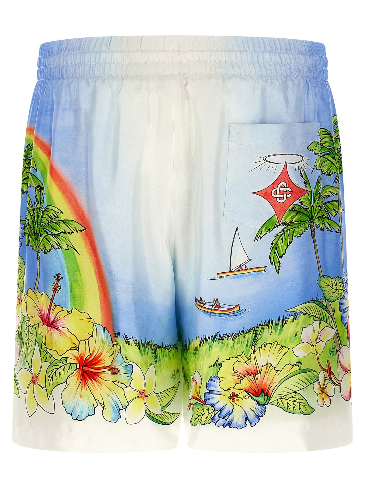 CASABLANCA - 'Aloha' bermuda shorts