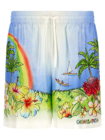 CASABLANCA - 'Aloha' bermuda shorts