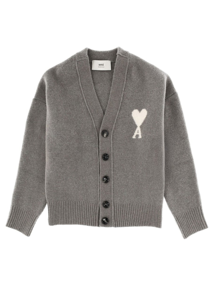 AMI PARIS "AMI DE COEUR" CARDIGAN Unisex