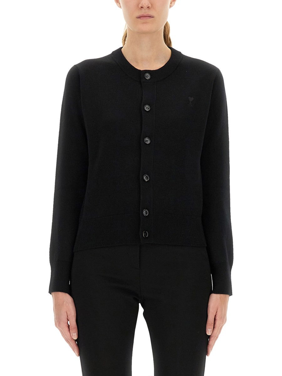 AMI PARIS "AMI DE COEUR" CARDIGAN