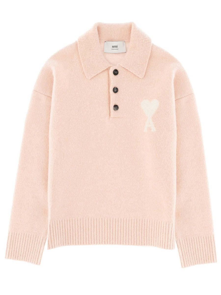 AMI PARIS "AMI DE COEUR" POLO SHIRT Unisex