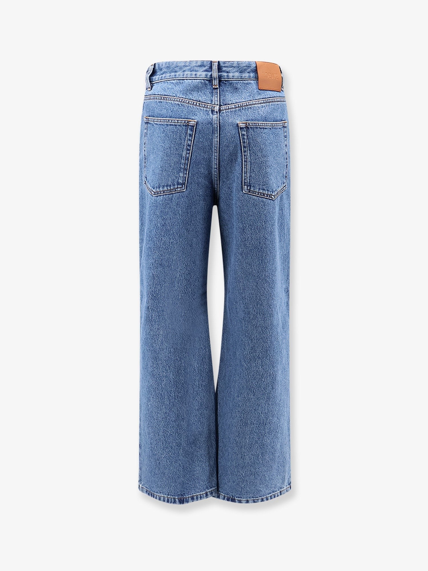 LOEWE - Anagram Baggy Jeans with embroidery on the front