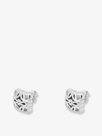 LOEWE - Anagram Bombé sterling silver earrings