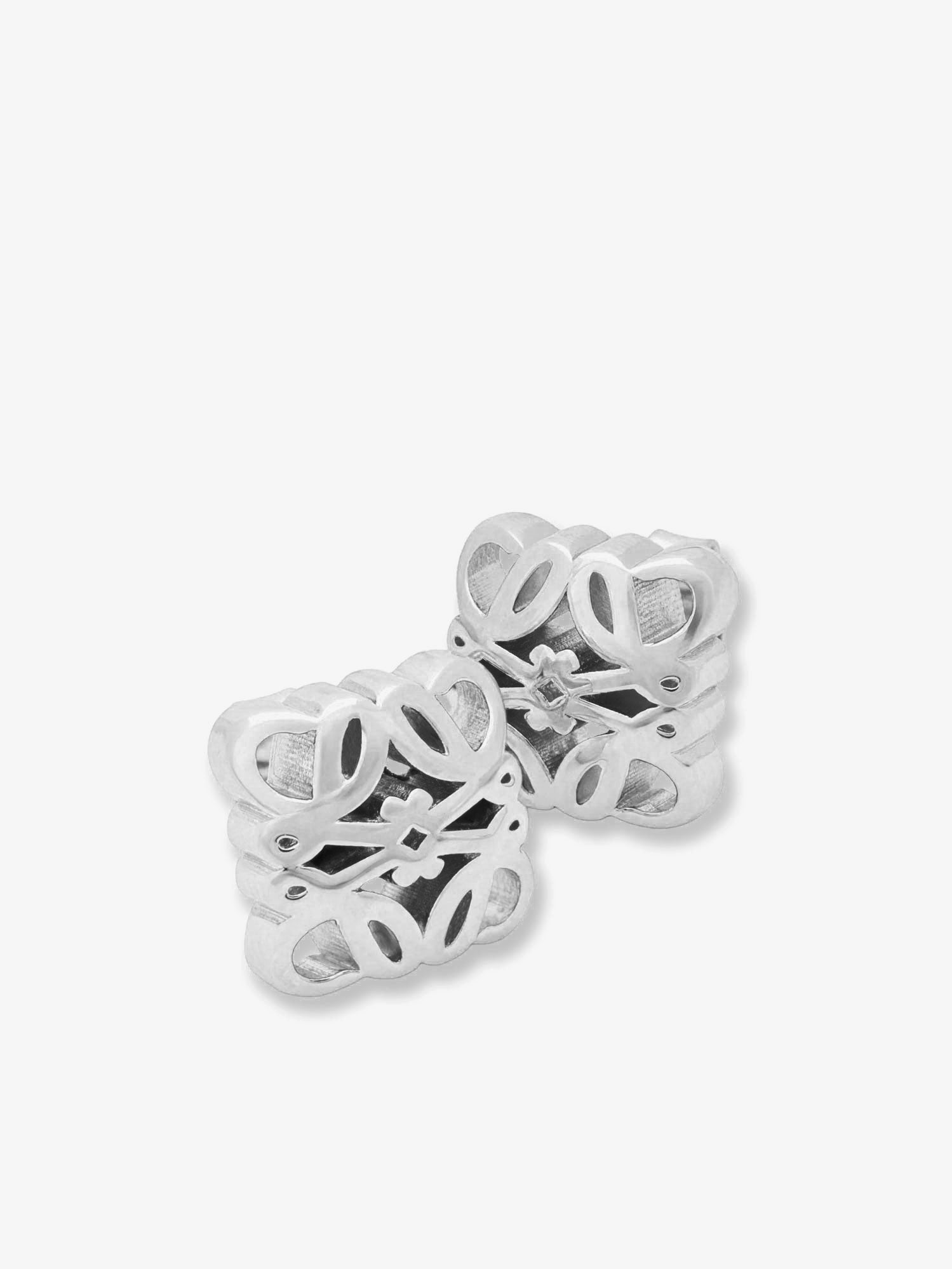 LOEWE - Anagram Bombé sterling silver earrings