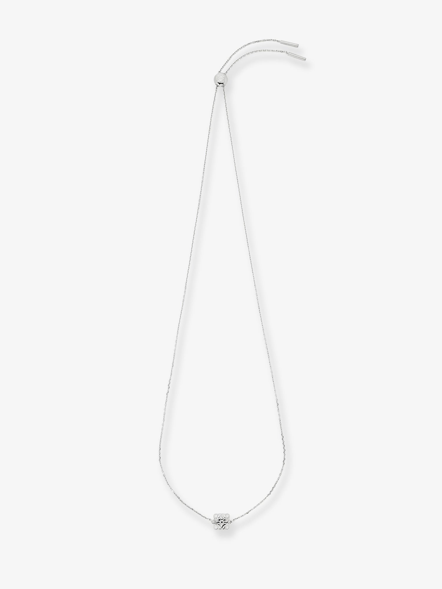LOEWE - Anagram Bombè Sterling Silver necklace