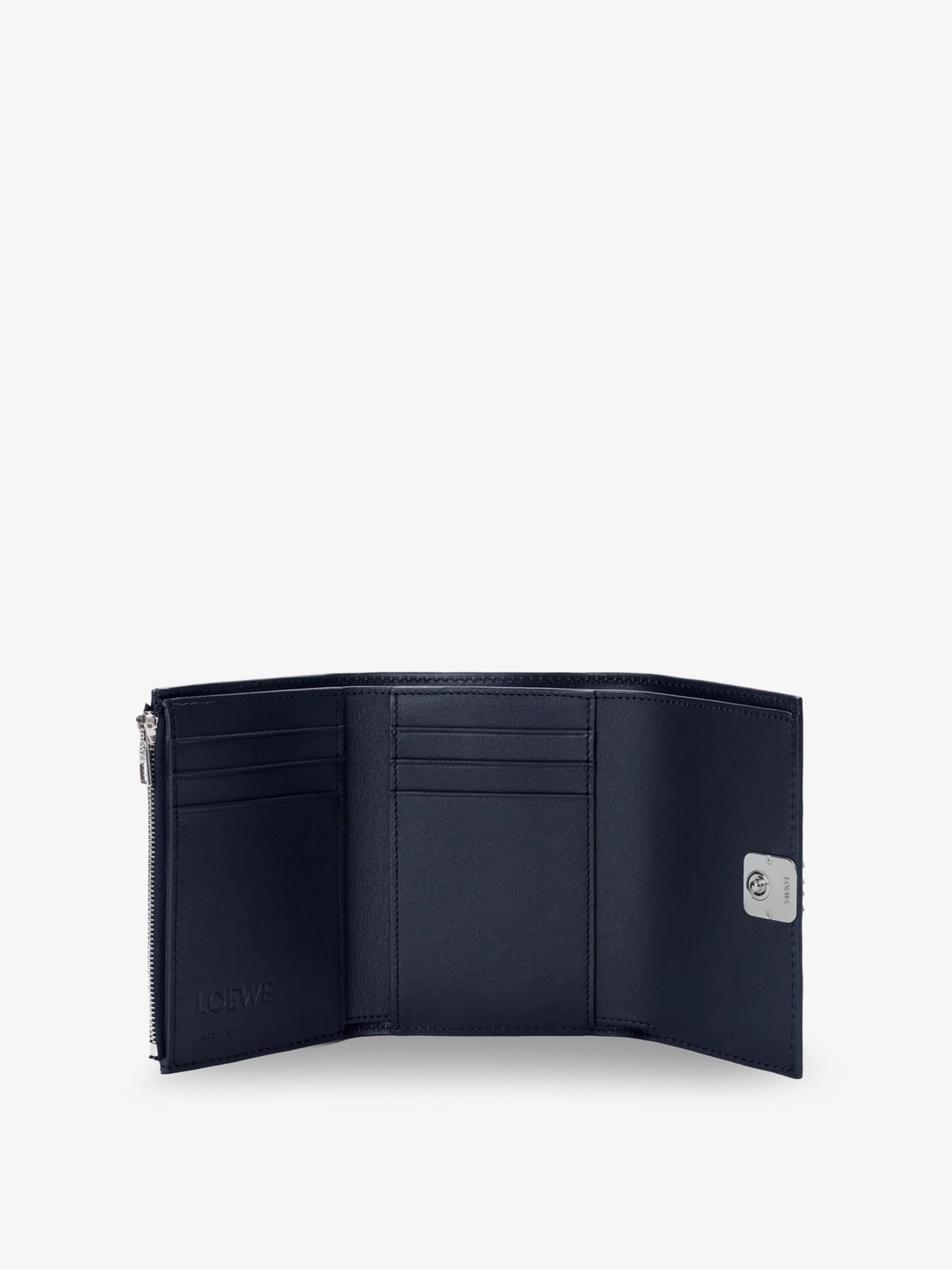 LOEWE - Anagram leather wallet with front logo