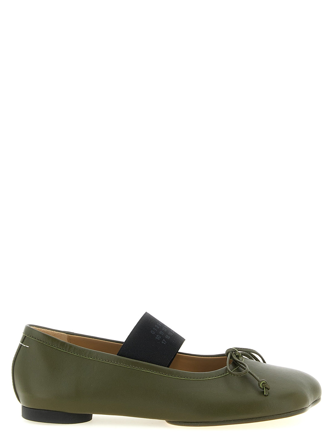 MM6 MAISON MARGIELA - 'Anatomic Numeric' ballet flats GREEN
