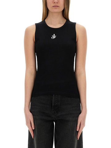 jw anderson jw anderson - "ANCHOR JWA" LOGO TANK TOP