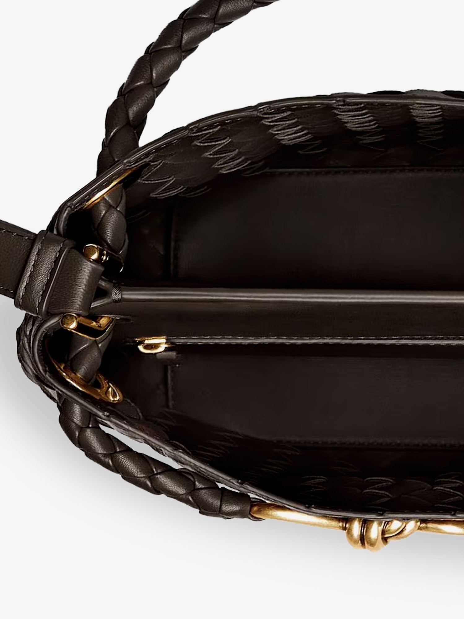 Bottega Veneta Bottega Veneta - Andiamo Bucket leather crossbody bag with Intrecciato Pattern