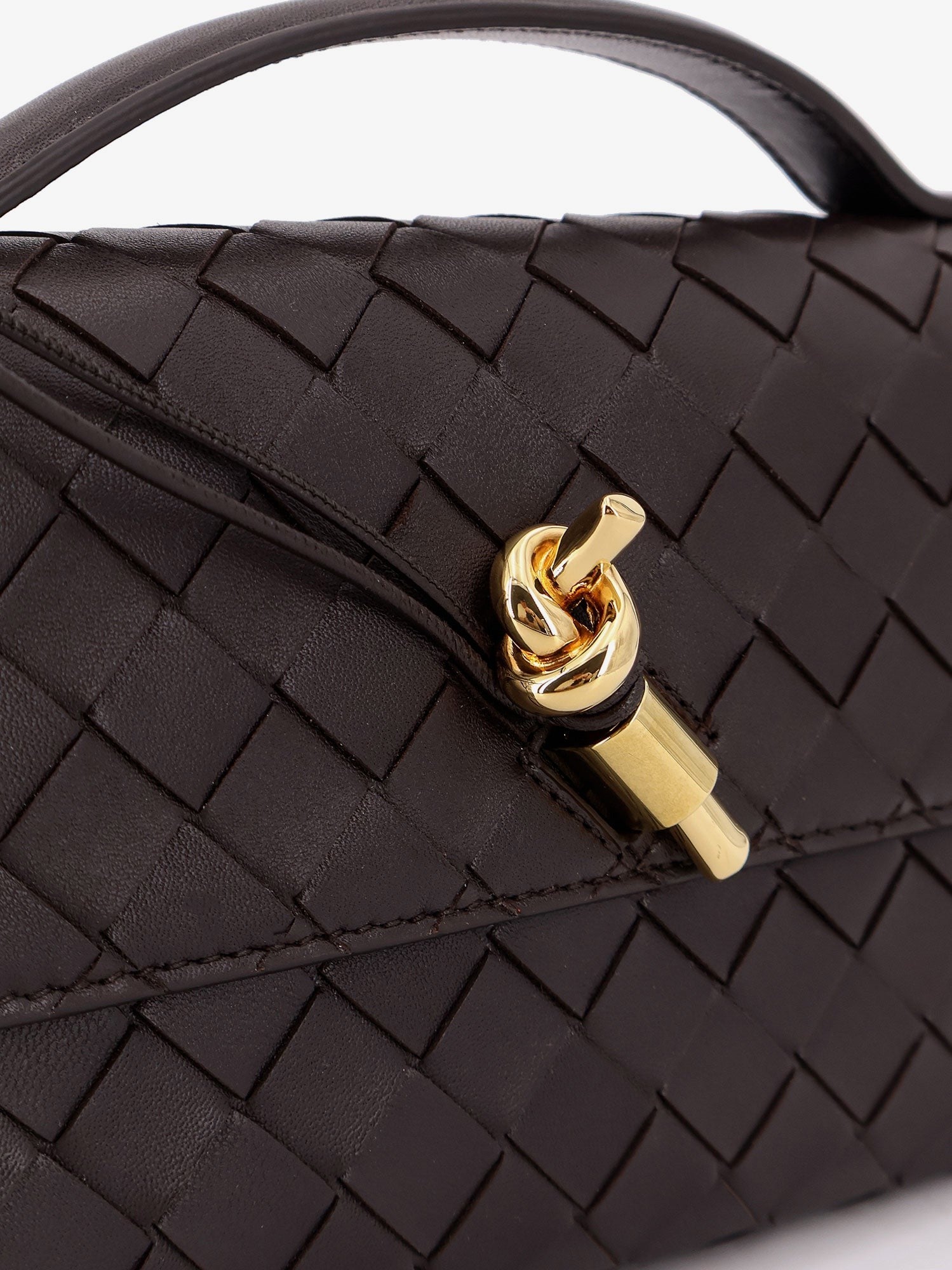 Bottega Veneta Bottega Veneta - Andiamo Leather Clutch with Intrecciato motif