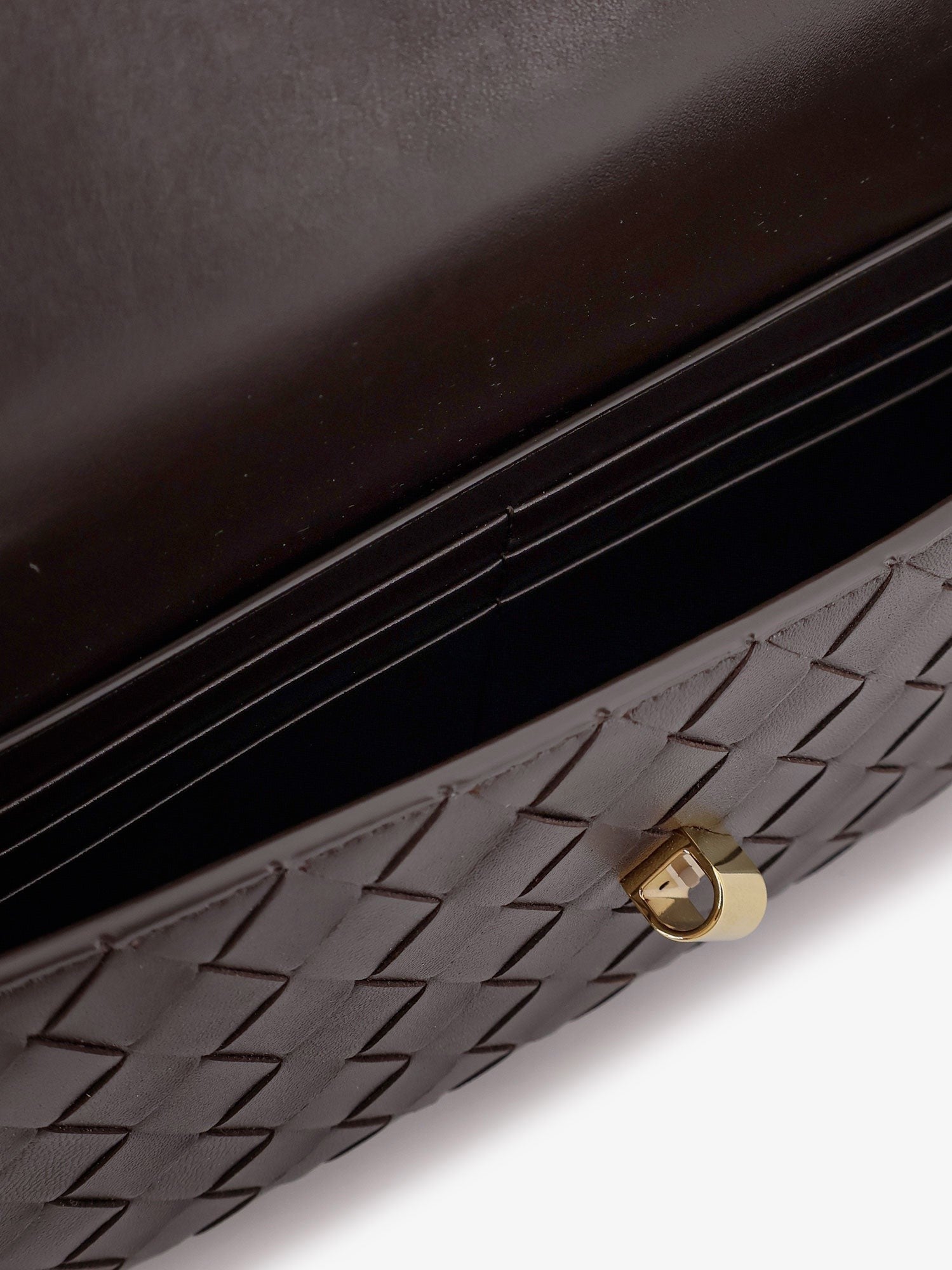 Bottega Veneta Bottega Veneta - Andiamo Leather Clutch with Intrecciato motif