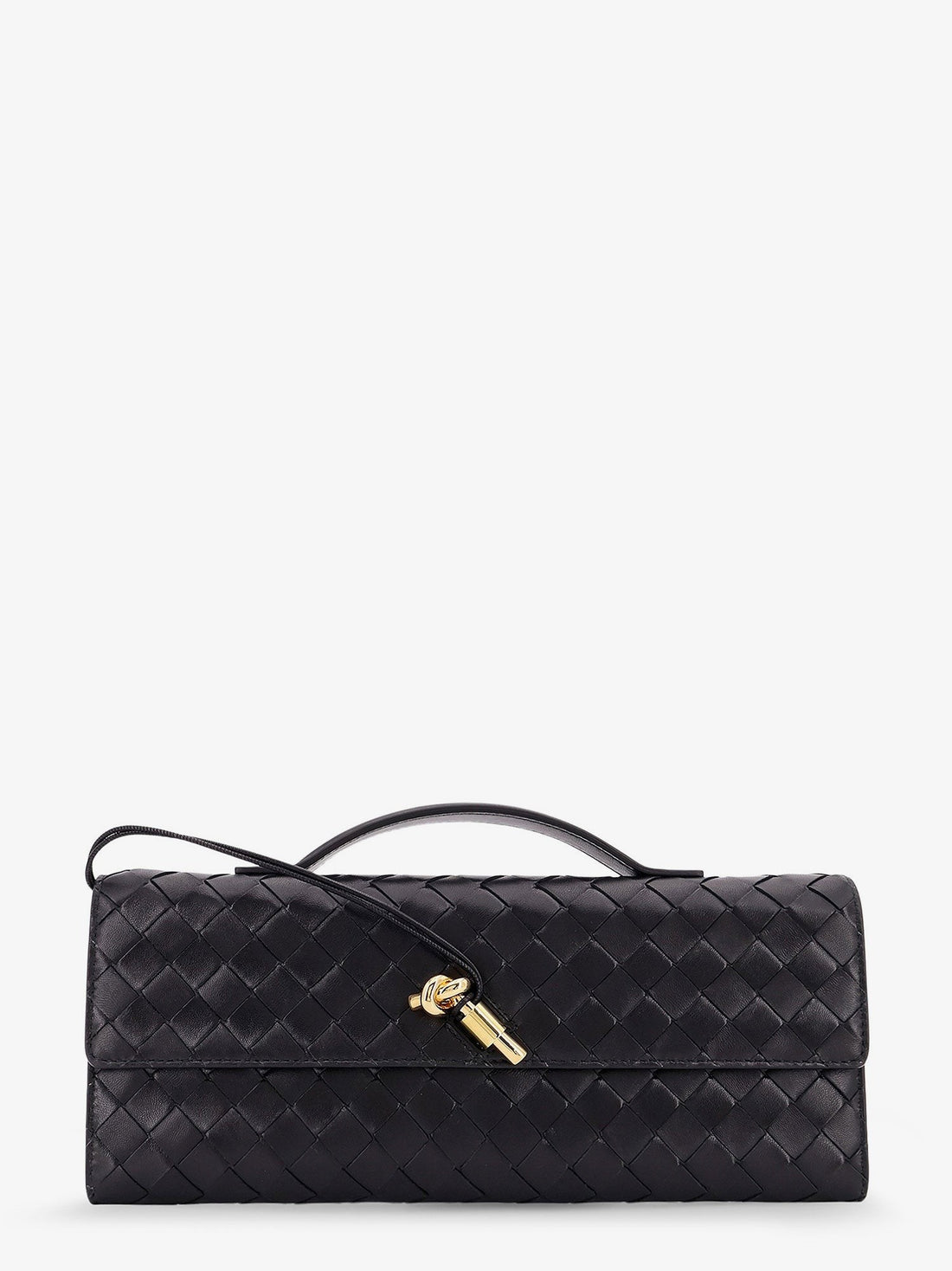 Bottega Veneta Bottega Veneta - Andiamo Leather Clutch with Intrecciato Pattern