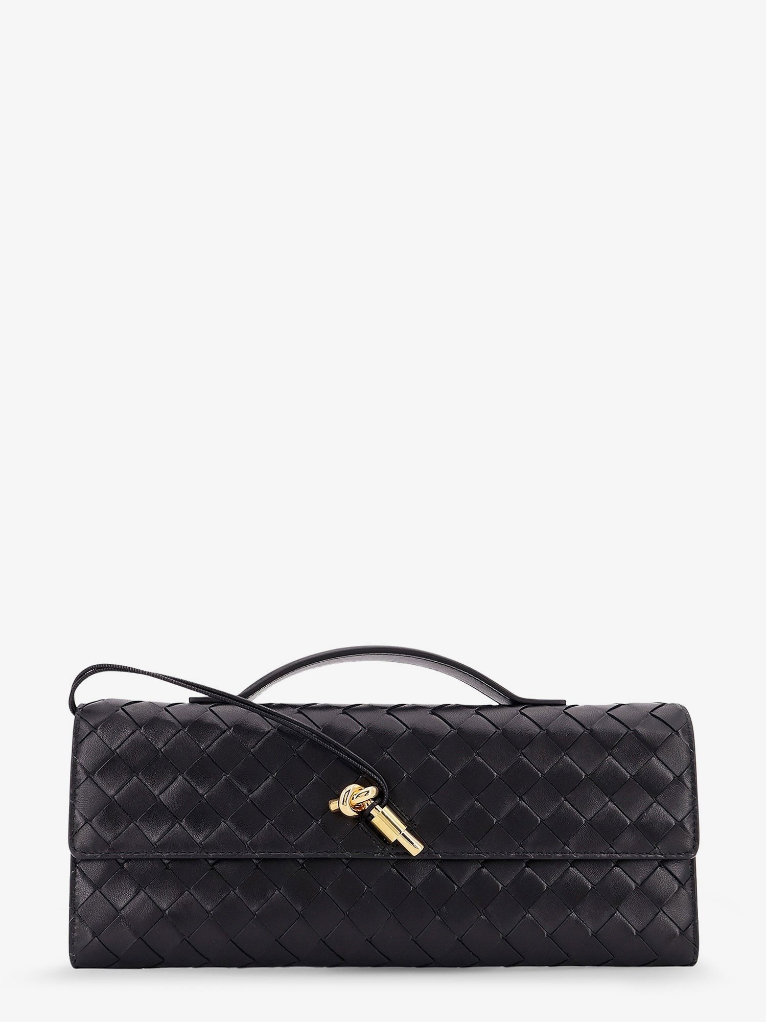 Bottega Veneta Bottega Veneta - Andiamo Leather Clutch with Intrecciato Pattern