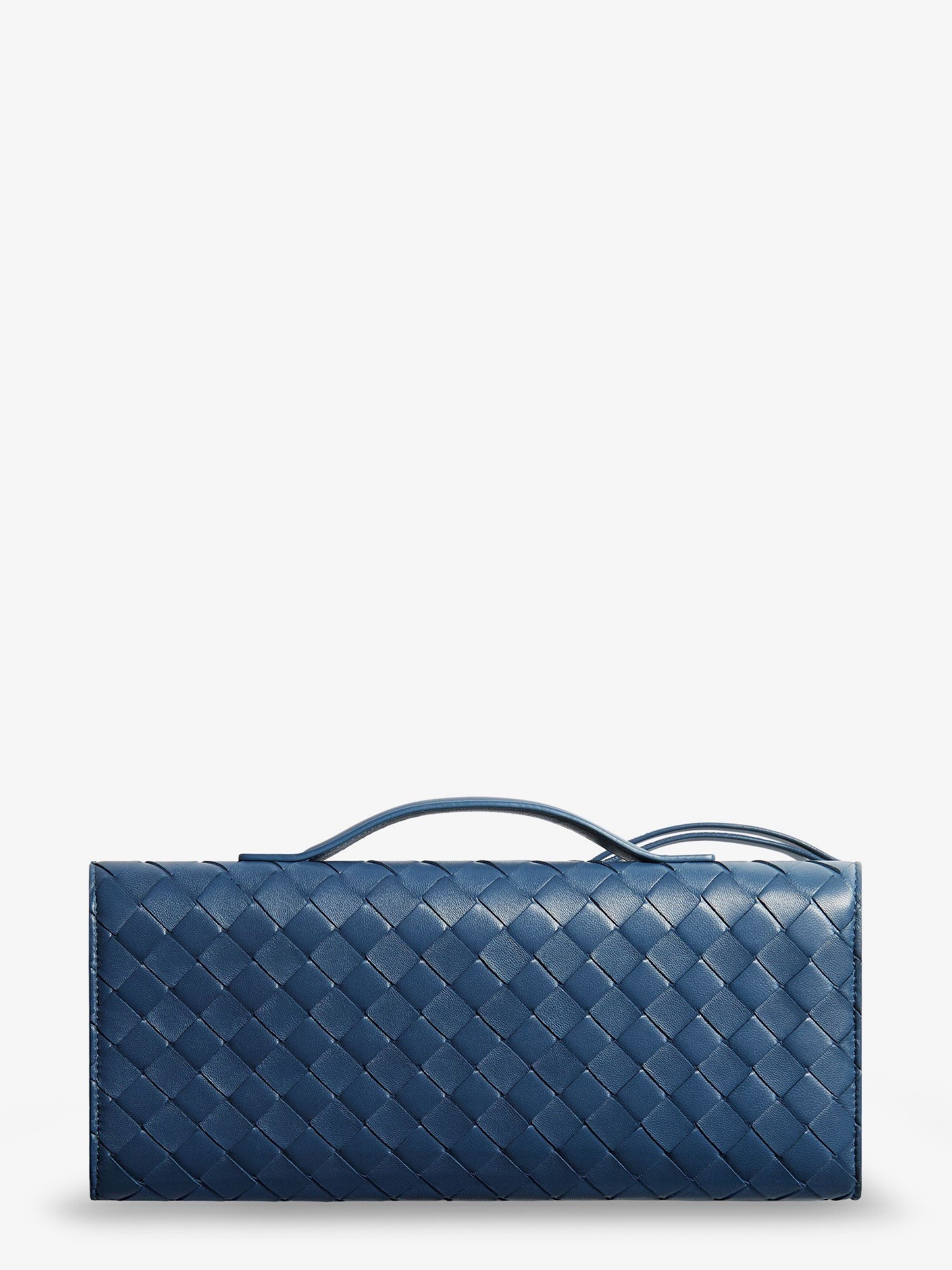 Bottega Veneta - Andiamo Leather Clutch with Intrecciato Pattern