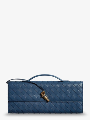 Bottega Veneta - Andiamo Leather Clutch with Intrecciato Pattern