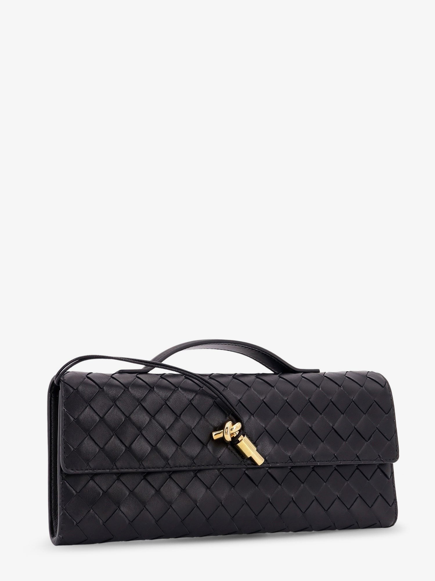 Bottega Veneta - Andiamo Leather Clutch with Intrecciato Pattern andiamo-leather-clutch-with-intrecciato-pattern_c0741f49-4a2c-4f20-b530-6f51b2d56f39