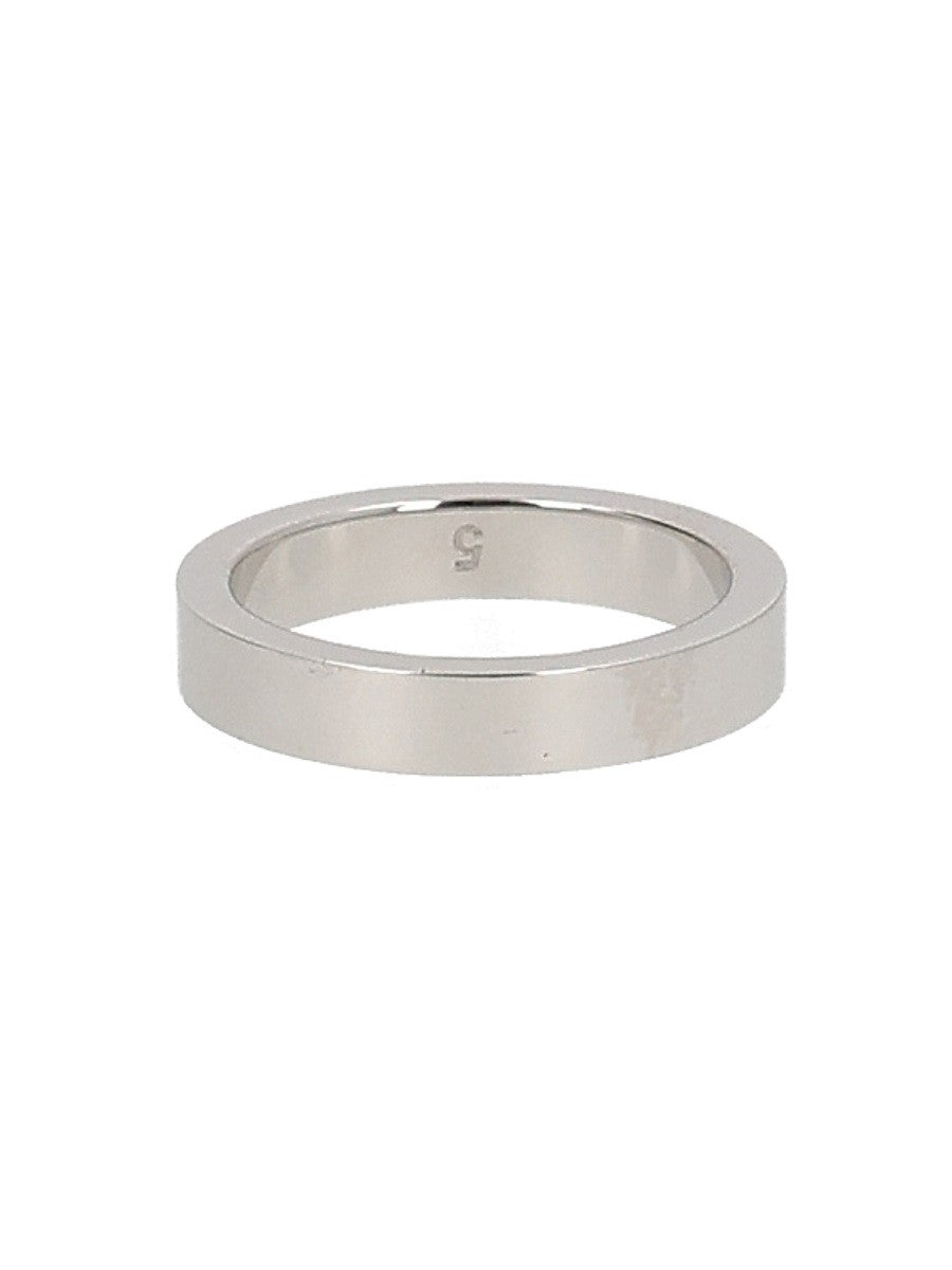 Maison Margiela - ANELLO CON LOGO Unisex Silver