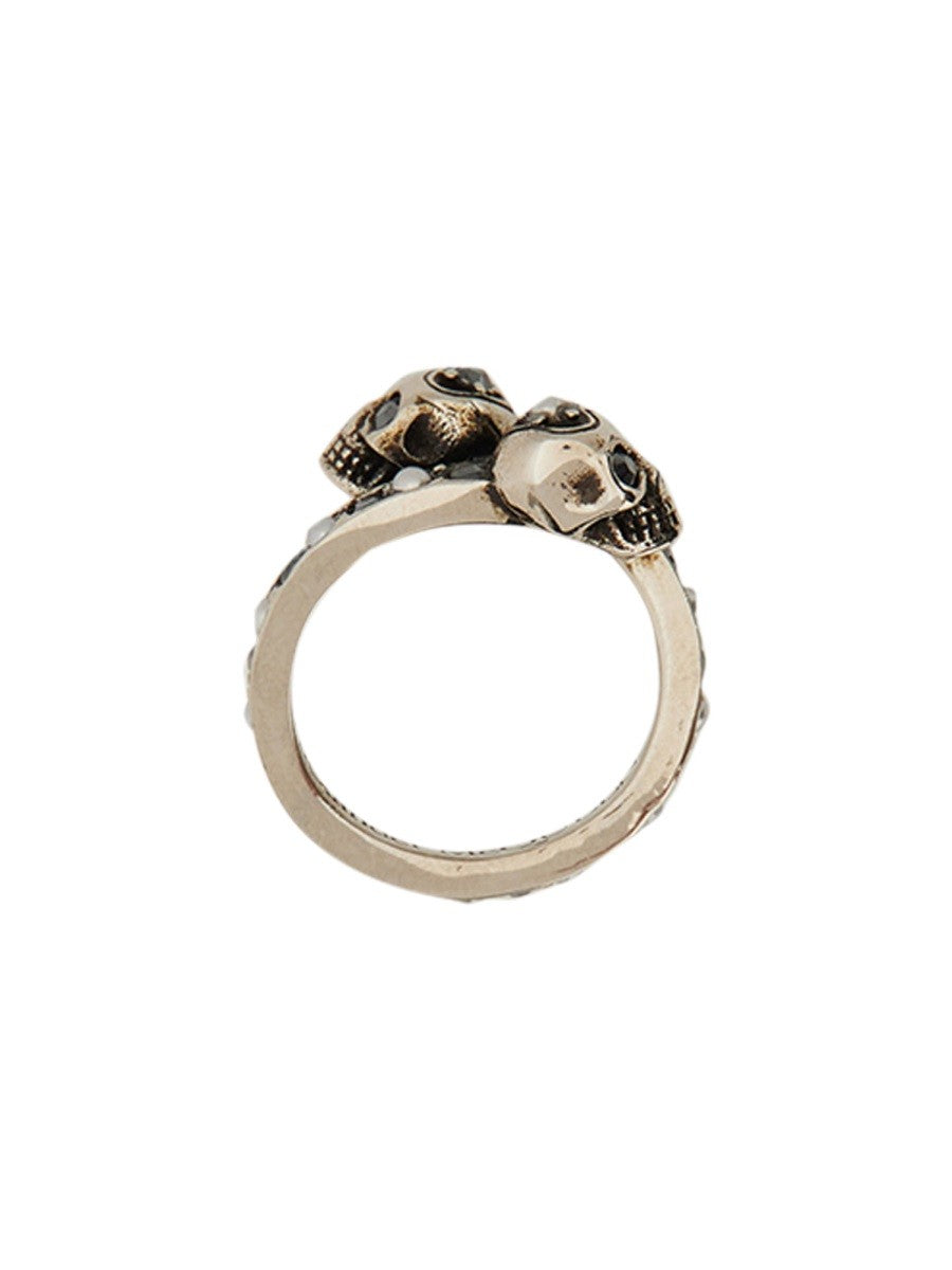 Alexander Mcqueen - ANELLO TWIN SKULL