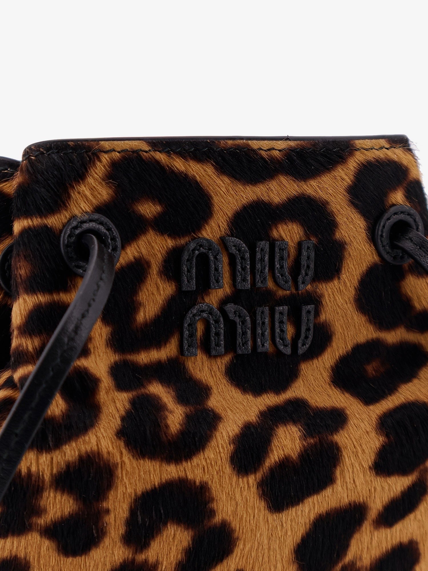 Miu Miu Animal print leather crossbody bag
